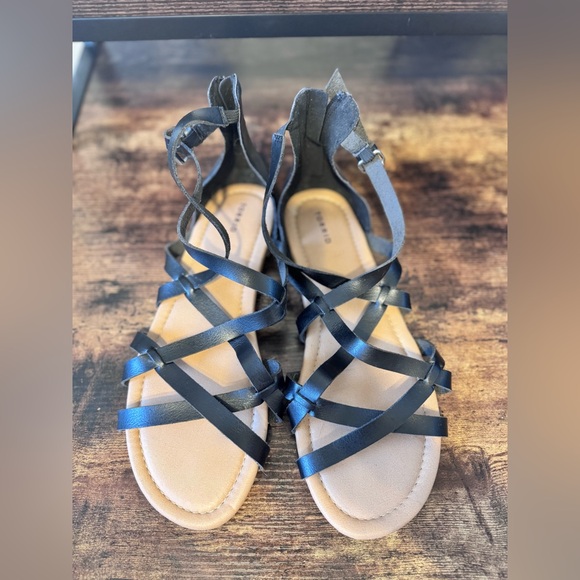 torrid Shoes - Torrid black gladiator style sandal Size 11.5ww